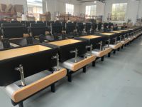 Machine de Pilates Reformer professionnelle en aluminium, noire, pour studio commercial, avec ensemble d'exercices, en promotion
