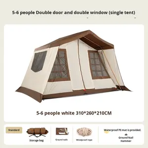 Carpa de Techo Plegable Resistente al Viento de Metal, Muebles de Exterior Multiusos Little River de Otoño, para Acampar al Aire Libre - Product Image 6