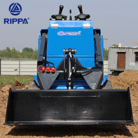 Rippa 25HP Kompakt lader Mini Ketten lader Crawler Hydraulic 1 Tonne 1,2 Tonnen Small Track Kompakt lader zum Verkauf
