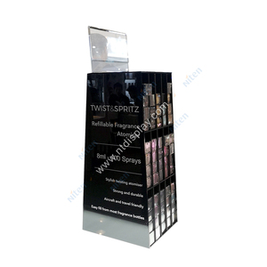 Bộ Phận Trang Điểm Salon Kệ Sàn Gỗ Tủ Trưng Bày Sơn Móng Tay Với Đèn Chiếu Sáng - Product Image 3