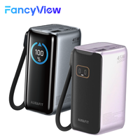 Chargeur portable étanche à écran LED, batterie externe magnétique sans fil 10000 mAh 45W, charge rapide Micro USB, logo personnalisé - Vente Flash