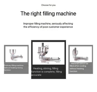JIAHE Machine de remplissage à piston pneumatique semi-automatique pour shampooing au miel crème sauce tomate lotion pommade pâte liquide épaisse