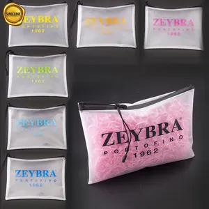 Sinicline özel mayo zip kilit çanta ile farklı neon renk logo ve su geçirmez fermuar