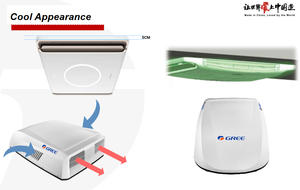 Climatiseur de toit à onduleur Gree pour camping-car, système de climatisation de stationnement chauffant et refroidissant pour caravanes et voitures 9k12k 15k - Product Image 6