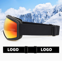 Yijia optique personnalisé marque Logo neige lunettes PC Anti-buée lentille UV400 Protection OTG vente en gros Snowboard Ski lunettes fabrication