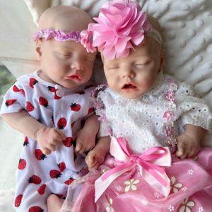 Poupée <span class=keywords><strong>Reborn</strong></span> Bébé Fille Corps Entier en Silicone Platine 45cm 3.75kg, Jouet Doux Lavable, Collectionnable, Idée Cadeau - Product Image 1