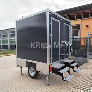 Estación para dos personas Fregadero portátil Tanque de agua Lavabo de manos al aire libre Remolque Móvil con inodoro - Product Image 6