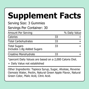 Fast Shipping Pure <b>Creatine</b> <b>Monohydrate</b> Gummies Support Muscle Growth Brain Health Energy Management Gummy Sport Supplement - Product Image 2