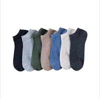 Chaussettes bateau en coton invisibles, couleur unie, respirantes, pour l'été, vente en gros, stock d'usine, chaussettes pour hommes pour usage quotidien décontracté