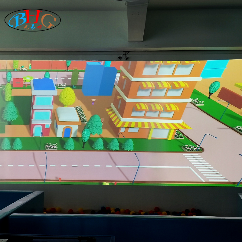 Новая волшебная детская живопись с погружением сенсор Интерактивная проекция игры гоночный автомобиль соревнование сцена