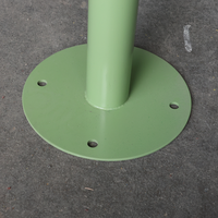 Tabouret de bar de restaurant vert en métal d'acier inoxydable industriel commercial siège en bois pour l'utilisation extérieure d'hôpital de café de salle à manger