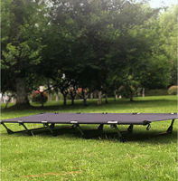 Lit de camping pliable léger et moderne, cadre en métal, lit pliant pour la randonnée, les voyages et le sommeil en plein air