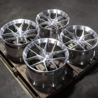 Jantes forgées brossées 18 19 20 21 22 5x120 5x114.3 Concaves profondes Monobloc en alliage Convient pour Audi BMW M3 M4 Tesla Mustang
