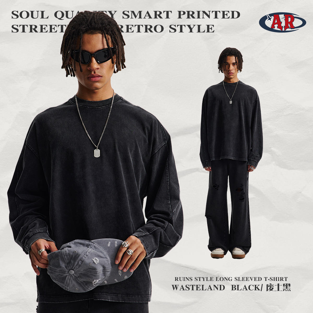 C10 T-shirt-Wasteland Black