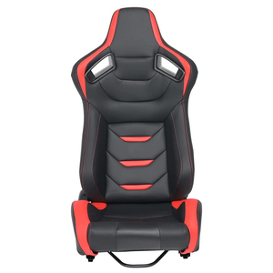 Sièges de course automobile réglables en cuir de haute qualité JIABEIR 1054B rouge, simulateur de conduite - Product Image 2