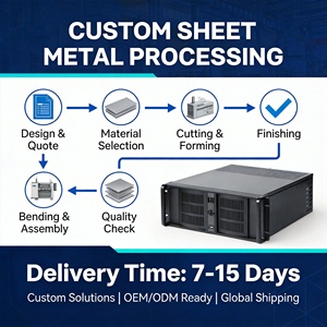 Корпуса для серверов TZR из нержавеющей стали и алюминия на заказ, настенные серверные корпуса типа 4U, корпуса для компьютеров - Product Image 2