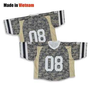 เสื้อเจอร์ซีย์ฟุตบอลโอเวอร์ไซส์พิมพ์ลายพรางพิมพ์ซับลิเมชันเสื้ออเมริกันฟุตบอล - Product Image 1