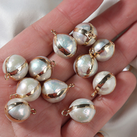 12-13mm perle d'eau douce naturelle Baroque Edison perle en vrac unique suspendu bricolage pendentif boucle d'oreille accessoires