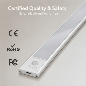 Tira de Luz Inteligente para Armario con Sensor de Movimiento, Lámpara LED Recargable para Guardarropa, con Atenuador Táctil, Luz Blanca Cálida y Fría - Product Image 6