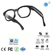 Lunettes Intelligentes Personnalisées avec Caméra Vidéo, Lunettes Intelligentes IA, Batterie 290 mAh, Appel, Lecteur de Musique, Caméra 8MP, Accessoires pour les Yeux