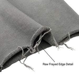 Shorts de survêtement tricotés 100% Coton 240g personnalisés, imprimé graphique chauve-souris, cordon de serrage, taille mi-haute élastique, ourlet brut, coupe oversize, style décontracté urbain - Product Image 4