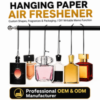 Diffuseur de parfum écologique en papier absorbant pour voiture, en forme de bouteille, à suspendre, carte mémo aromathérapie
