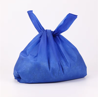 Sac banane personnalisé en non-tissé biodégradable avec logo imprimé, sac de courses recyclable pour supermarché, vente en gros