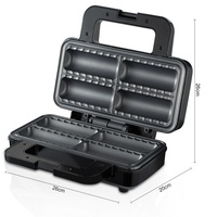 Machine à gaufres et à sandwichs petit-déjeuner 110V transfrontalière US/Europe pour saucisses et hot-dogs SH529
