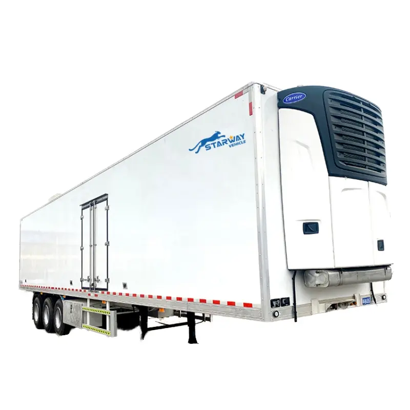 40-Tons 3-Axles Steel Semi-Trailer Reefer Refrigerated with Thermo King Appliance