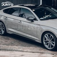 Kit carrosserie Junyo, pièces de carrosserie automobile, jupes latérales non peintes en PP RS5 pour Audi A5 2020-2025, mise à niveau vers le modèle quatre portes RS5 2021