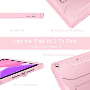 Étui de tablette robuste antichoc pour iPad 9e, 8e, 7e génération 10,2 pouces 2019 2020 2021 Enfants 3 couches Housse de tablette de haute qualité - Product Image 3