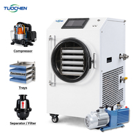 Goedkope automatische kleine huishoudelijke vriesdroogmachine 5kg spanning 110V 230V Lyofilisator droogapparatuur voor fruit en groenten