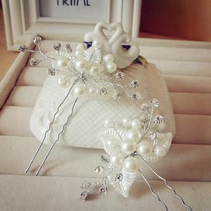 Doux U forme petites fleurs couvre-chef <span class=keywords><strong>chignon</strong></span> épingle à cheveux <span class=keywords><strong>mariage</strong></span> cheveux accessoires Floral couvre-chef pour <span class=keywords><strong>mariage</strong></span> - Product Image 6