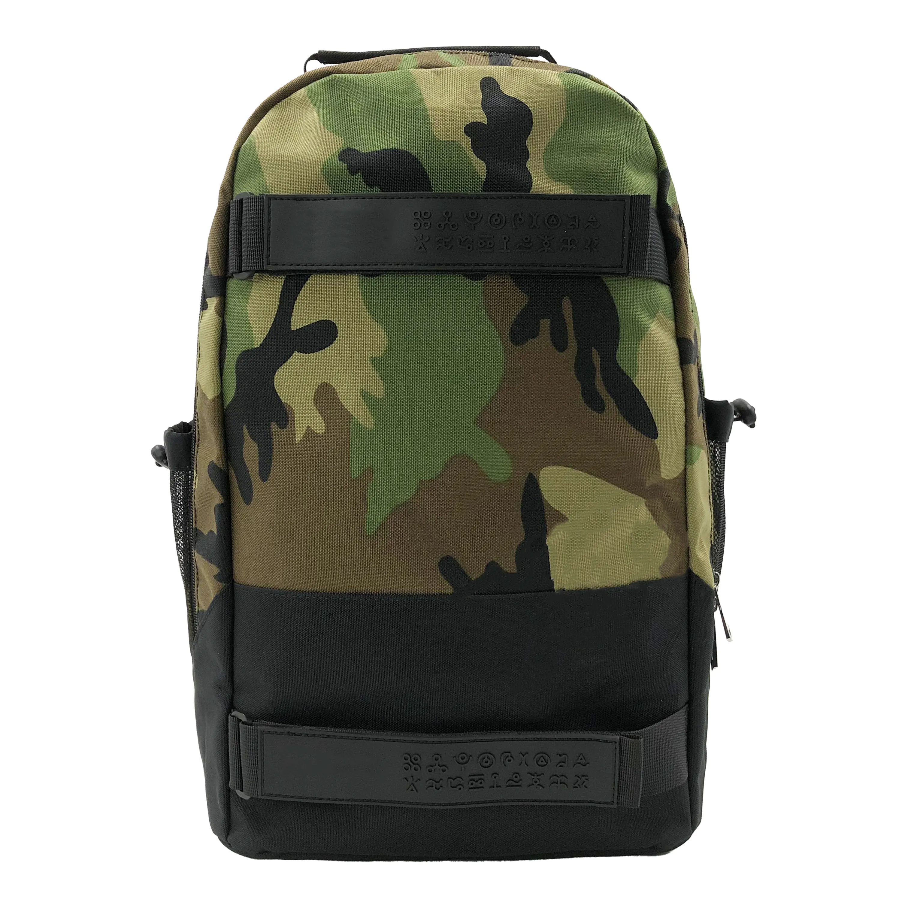 Borsa da Skateboard uomo e donna Camouflage Nylon Tide Brand Street Skateboard zaino Double Strap Skater borsa multiuso