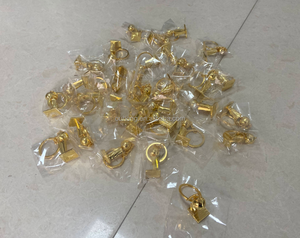 Golden Basketball Trophy <b>Keychain</b> Zinc Alloy 3D Shape Luxury Souvenir Carabiner Keyring - Product Image 2