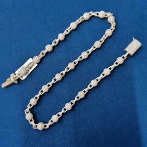 10MM Moissanite Diamond 925 Sterling Silver Clustered Ball Cadena de hip hop para raperos Colgante Joyería Disponible Suministro al por mayor - Product Image 6