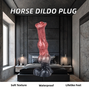 سدادة شرجية ناعمة على شكل حصان عملاق وقضيب اصطناعي من السيليكون، ألعاب جنسية للنساء والرجال للاستمناء الشرجي، سدادة شرجية حيوانية ضخمة - Product Image 3