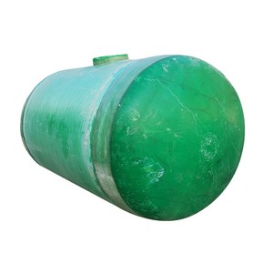 Citerne septique en plastique renforcé de fibres de verre, 100 mètres cubes, cylindrique, installation murale, pour usage agricole en zone rurale - Product Image 1