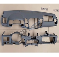 MAICTOP Kit d'Accessoires Intérieur de Voiture de Haute Qualité Tableau de Bord en Plastique RHD/LHD Panneau de Couverture pour Toyota Hilux Vigo 2005-2014