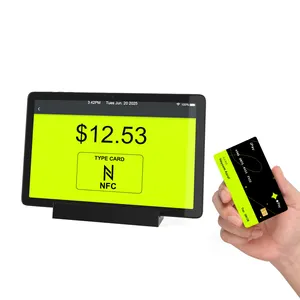 カスタムNFC POS端末Android POSタブレットPC 4G LTE NFC SIMカードフロントNFC AndroidタブレットPOSマシンタッチスクリーン