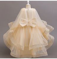 Robe de demoiselle d'honneur style européen, longue, mi-mollet, en tulle bouffant, sans manches, élégante, rouge, pour anniversaire d'enfants