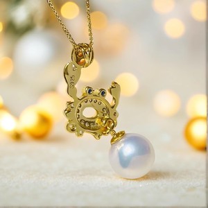 31306 Accesorios de Perlas DIY, Colgante de Plata S925 con Cangrejos Vacíos, Cuentas Redondas de 7-9mm, Fornituras de Joyería para Collar - Product Image 2