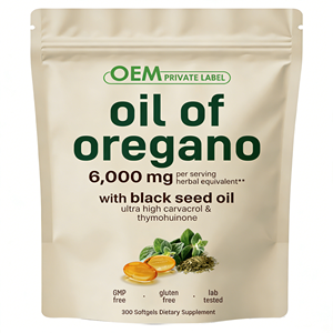 แคปซูลน้ำมันออริกาโนและน้ำมันเมล็ดดำ 2-in-1 6000 มก. แบบ OEM/ODM ผลิตตามสั่ง สำหรับผู้ใหญ่ ช่วยต้านอนุมูลอิสระและช่วยย่อยอาหาร - Product Image 2