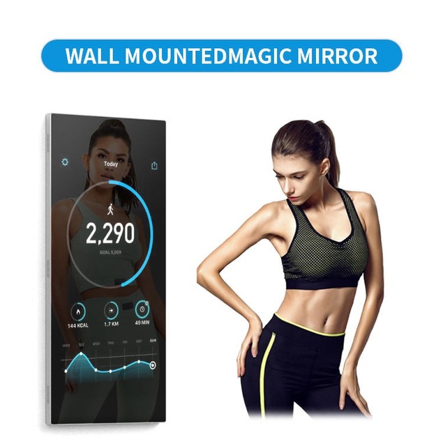 Custom Frame Stand Smart Gym Mirror All in One Home Commercial Fitness Magic Mirror Factory Bulk Supply