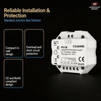100-240VAC Casambi BT 4 Tombol Tekan Coupler PS-CB