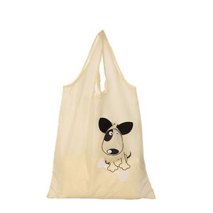 Sac de courses pliable écologique en stock, motif chien mignon, sac fourre-tout pour supermarché et épicerie - Product Image 1
