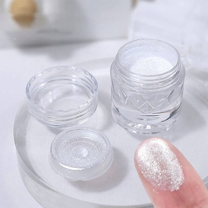 Polvere Acrilica Liquida Super Brillante Aurora Bianco Perla con Logo Personalizzato, Effetto Specchio Cromato Diamante Incredibile e Trasparente - Product Image 3