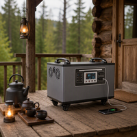 Station d'alimentation portable d'extérieur, station d'alimentation solaire portable, batterie externe portable, station d'alimentation à onde sinusoïdale pure
