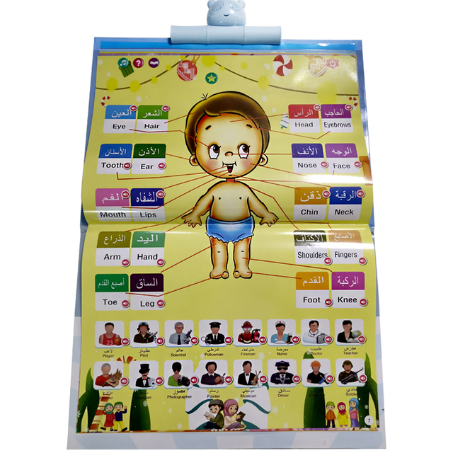 Arabic Language Learning Machine Islamic Kids Educational Ramadan Gift  Muslim Children Arabic Reading E-book