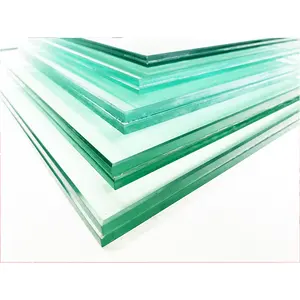 High Quality 12mm Thick Toughened Glass White Laminated Bulletproof Glass Wall Glass Metallic